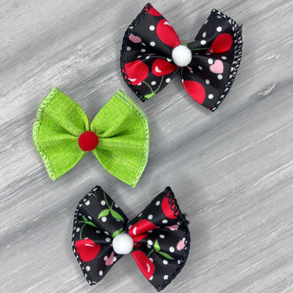 Cherry on Top - Topsy Turvy - 12 Medium Bows