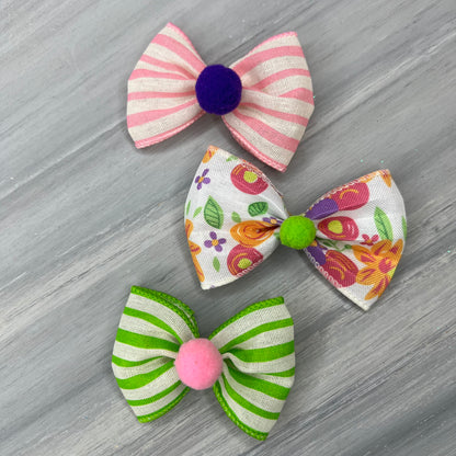 Peachy Garden - Over the Top - 6 Large Bows