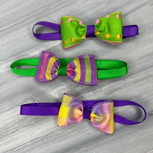 Sweet Stripes - 8 Adjustable Bow Tie Neckwear