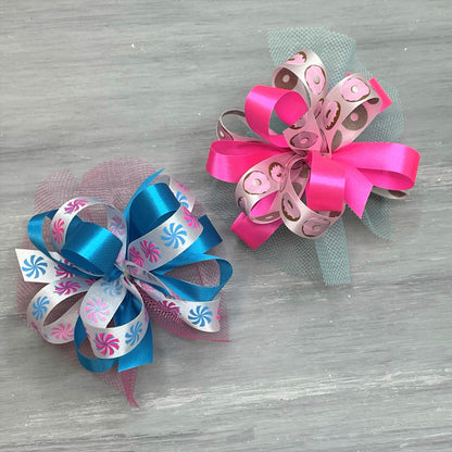 Sweet Treat Collar Bows - 8 Extra Large Bows