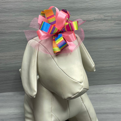 Rainbow Collar Bows - 8 Extra Large Bows