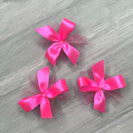 24 - Hot Pink Bow Collection  -  Medium 5/8 size