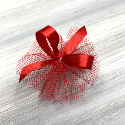 Basic 24 Single Color 7/16 Size Bows - Choose From 14 Colors - 24 Medium Bows