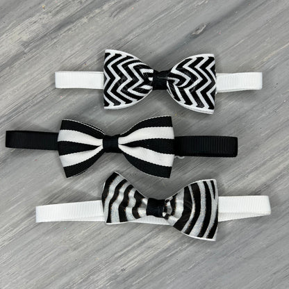 Classic Black - 8 Adjustable Bow Tie Neckwear