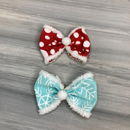 Vintage Snow - Over the Top - 12 Large Bows